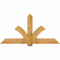 72"W x 36"H x 06"D x 6"F, 12/12 Pitch, Redmond Rough Sawn Timber Gable Bracket, Western Red Cedar