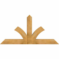 72"W x 36"H x 06"D x 6"F, 12/12 Pitch, Richland Rough Sawn Timber Gable Bracket, Western Red Cedar
