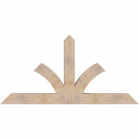 72"W x 36"H x 5 1/2"D x 5 1/2"F, 12/12 Pitch, Richland Smooth Timber Gable Bracket, Douglas Fir