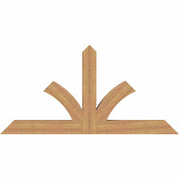 72"W x 36"H x 5 1/2"D x 5 1/2"F, 12/12 Pitch, Richland Smooth Timber Gable Bracket, Western Red Cedar
