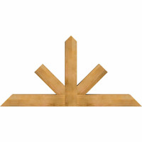 72"W x 36"H x 06"D x 6"F, 12/12 Pitch, Saratoga Rough Sawn Timber Gable Bracket, Western Red Cedar