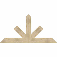 72"W x 36"H x 06"D x 6"F, 12/12 Pitch, Saratoga Rough Sawn Timber Gable Bracket, Douglas Fir