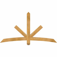72"W x 39"H x 04"D x 4"F, 13/12 Pitch, Alberta Rough Sawn Timber Gable Bracket, Western Red Cedar