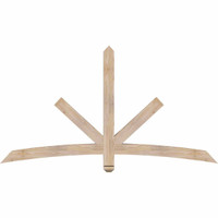 72"W x 39"H x 3 1/2"D x 3 1/2"F, 13/12 Pitch, Alberta Smooth Timber Gable Bracket, Douglas Fir