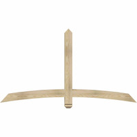 72"W x 39"H x 04"D x 4"F, 13/12 Pitch, Bellingham Rough Sawn Timber Gable Bracket, Douglas Fir