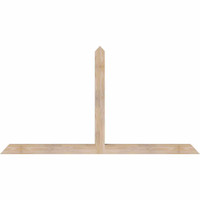 72"W x 39"H x 3 1/2"D x 3 1/2"F, 13/12 Pitch, Portland Smooth Timber Gable Bracket, Douglas Fir
