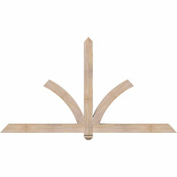 72"W x 39"H x 3 1/2"D x 3 1/2"F, 13/12 Pitch, Redmond Smooth Timber Gable Bracket, Douglas Fir