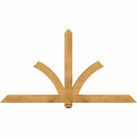 72"W x 39"H x 04"D x 4"F, 13/12 Pitch, Redmond Rough Sawn Timber Gable Bracket, Western Red Cedar