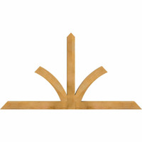 72"W x 39"H x 04"D x 4"F, 13/12 Pitch, Richland Rough Sawn Timber Gable Bracket, Western Red Cedar