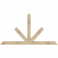72"W x 39"H x 04"D x 4"F, 13/12 Pitch, Saratoga Rough Sawn Timber Gable Bracket, Douglas Fir