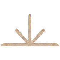 72"W x 39"H x 3 1/2"D x 3 1/2"F, 13/12 Pitch, Saratoga Smooth Timber Gable Bracket, Douglas Fir