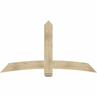 72"W x 39"H x 04"D x 6"F, 13/12 Pitch, Bellingham Rough Sawn Timber Gable Bracket, Douglas Fir