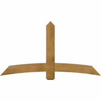 72"W x 39"H x 04"D x 6"F, 13/12 Pitch, Bellingham Rough Sawn Timber Gable Bracket, Western Red Cedar