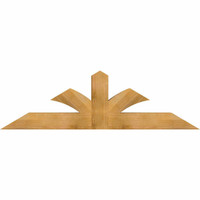 72"W x 21"H x 06"D x 6"F, 07/12 Pitch, Richland Rough Sawn Timber Gable Bracket, Western Red Cedar