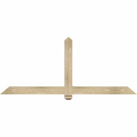 72"W x 30"H x 04"D x 4"F, 10/12 Pitch, Eugene Rough Sawn Timber Gable Bracket, Douglas Fir