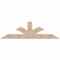 72"W x 21"H x 5 1/2"D x 5 1/2"F, 07/12 Pitch, Richland Smooth Timber Gable Bracket, Douglas Fir