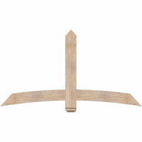 72"W x 39"H x 3 1/2"D x 5 1/2"F, 13/12 Pitch, Bellingham Smooth Timber Gable Bracket, Douglas Fir