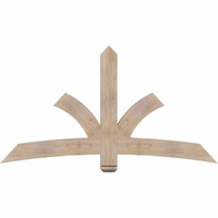 72"W x 39"H x 3 1/2"D x 5 1/2"F, 13/12 Pitch, Davenport Smooth Timber Gable Bracket, Douglas Fir