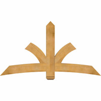 72"W x 39"H x 04"D x 6"F, 13/12 Pitch, Davenport Rough Sawn Timber Gable Bracket, Western Red Cedar