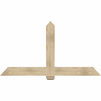 72"W x 39"H x 04"D x 6"F, 13/12 Pitch, Eugene Rough Sawn Timber Gable Bracket, Douglas Fir