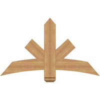 48"W x 28"H x 3 1/2"D x 5 1/2"F, 14/12 Pitch, Alberta Smooth Timber Gable Bracket, Western Red Cedar
