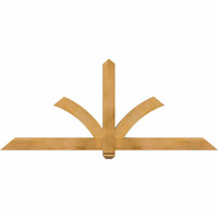 72"W x 30"H x 04"D x 4"F, 10/12 Pitch, Redmond Rough Sawn Timber Gable Bracket, Western Red Cedar
