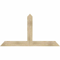 72"W x 39"H x 04"D x 6"F, 13/12 Pitch, Portland Rough Sawn Timber Gable Bracket, Douglas Fir