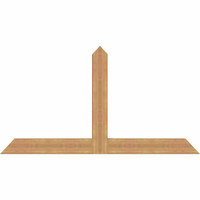 72"W x 39"H x 3 1/2"D x 5 1/2"F, 13/12 Pitch, Portland Smooth Timber Gable Bracket, Western Red Cedar