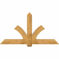 72"W x 39"H x 04"D x 6"F, 13/12 Pitch, Redmond Rough Sawn Timber Gable Bracket, Western Red Cedar