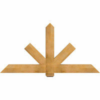 72"W x 36"H x 04"D x 6"F, 12/12 Pitch, Kennewick Rough Sawn Timber Gable Bracket, Western Red Cedar