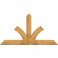 72"W x 39"H x 04"D x 6"F, 13/12 Pitch, Richland Rough Sawn Timber Gable Bracket, Western Red Cedar