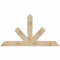 72"W x 39"H x 04"D x 6"F, 13/12 Pitch, Saratoga Rough Sawn Timber Gable Bracket, Douglas Fir