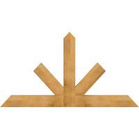 72"W x 39"H x 04"D x 6"F, 13/12 Pitch, Saratoga Rough Sawn Timber Gable Bracket, Western Red Cedar