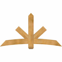 72"W x 39"H x 06"D x 6"F, 13/12 Pitch, Alberta Rough Sawn Timber Gable Bracket, Western Red Cedar