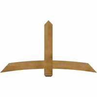 72"W x 39"H x 06"D x 6"F, 13/12 Pitch, Bellingham Rough Sawn Timber Gable Bracket, Western Red Cedar