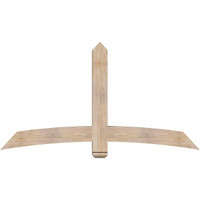 72"W x 39"H x 5 1/2"D x 5 1/2"F, 13/12 Pitch, Bellingham Smooth Timber Gable Bracket, Douglas Fir