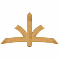 72"W x 39"H x 06"D x 6"F, 13/12 Pitch, Davenport Rough Sawn Timber Gable Bracket, Western Red Cedar