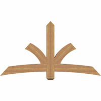 72"W x 39"H x 5 1/2"D x 5 1/2"F, 13/12 Pitch, Davenport Smooth Timber Gable Bracket, Western Red Cedar
