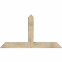 72"W x 39"H x 06"D x 6"F, 13/12 Pitch, Portland Rough Sawn Timber Gable Bracket, Douglas Fir