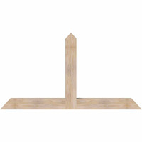 72"W x 39"H x 5 1/2"D x 5 1/2"F, 13/12 Pitch, Portland Smooth Timber Gable Bracket, Douglas Fir