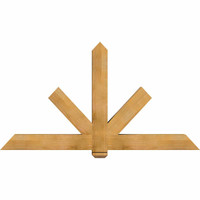 72"W x 39"H x 5 1/2"D x 5 1/2"F, 13/12 Pitch, Kennewick Smooth Timber Gable Bracket, Western Red Cedar