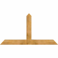 72"W x 39"H x 06"D x 6"F, 13/12 Pitch, Portland Rough Sawn Timber Gable Bracket, Western Red Cedar