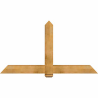 72"W x 39"H x 06"D x 6"F, 13/12 Pitch, Eugene Rough Sawn Timber Gable Bracket, Western Red Cedar
