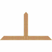 72"W x 39"H x 5 1/2"D x 5 1/2"F, 13/12 Pitch, Portland Smooth Timber Gable Bracket, Western Red Cedar
