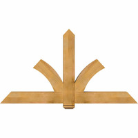 72"W x 39"H x 06"D x 6"F, 13/12 Pitch, Redmond Rough Sawn Timber Gable Bracket, Western Red Cedar