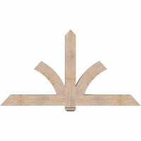 72"W x 39"H x 5 1/2"D x 5 1/2"F, 13/12 Pitch, Redmond Smooth Timber Gable Bracket, Douglas Fir