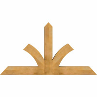 72"W x 39"H x 06"D x 6"F, 13/12 Pitch, Richland Rough Sawn Timber Gable Bracket, Western Red Cedar
