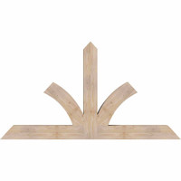 72"W x 39"H x 5 1/2"D x 5 1/2"F, 13/12 Pitch, Richland Smooth Timber Gable Bracket, Douglas Fir