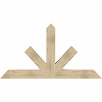 72"W x 39"H x 06"D x 6"F, 13/12 Pitch, Saratoga Rough Sawn Timber Gable Bracket, Douglas Fir