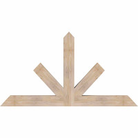 72"W x 39"H x 5 1/2"D x 5 1/2"F, 13/12 Pitch, Saratoga Smooth Timber Gable Bracket, Douglas Fir